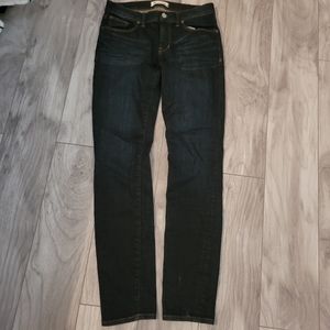 Nwot Madewell Skinny Leg Blue Dark Wash Jeans size 27